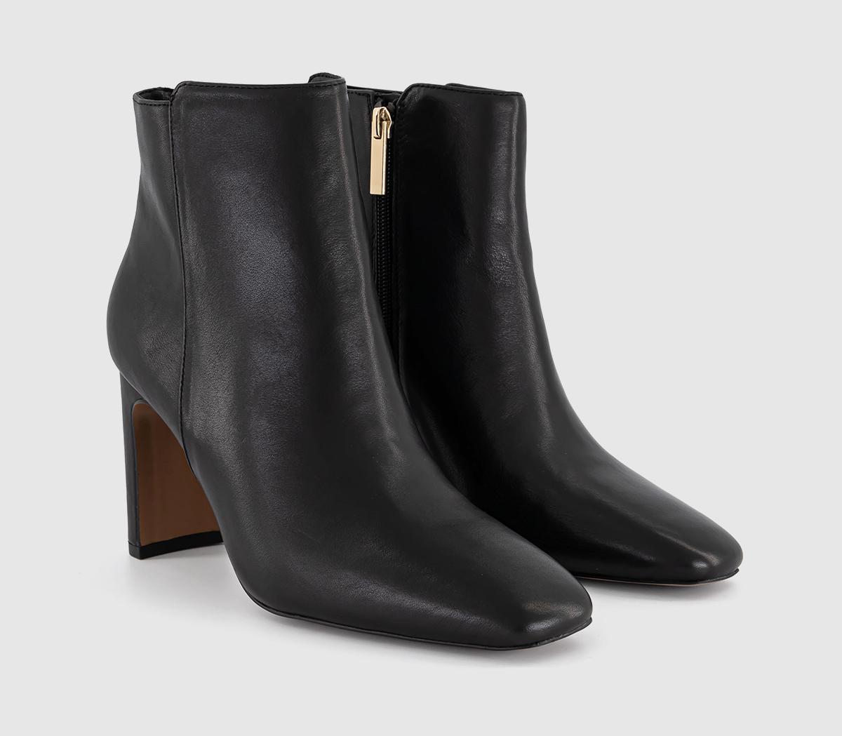 OFFICEAimee Slim Heel Ankle Boots OFFICEAimee Slim Heel Ankle BootsBlack Leather