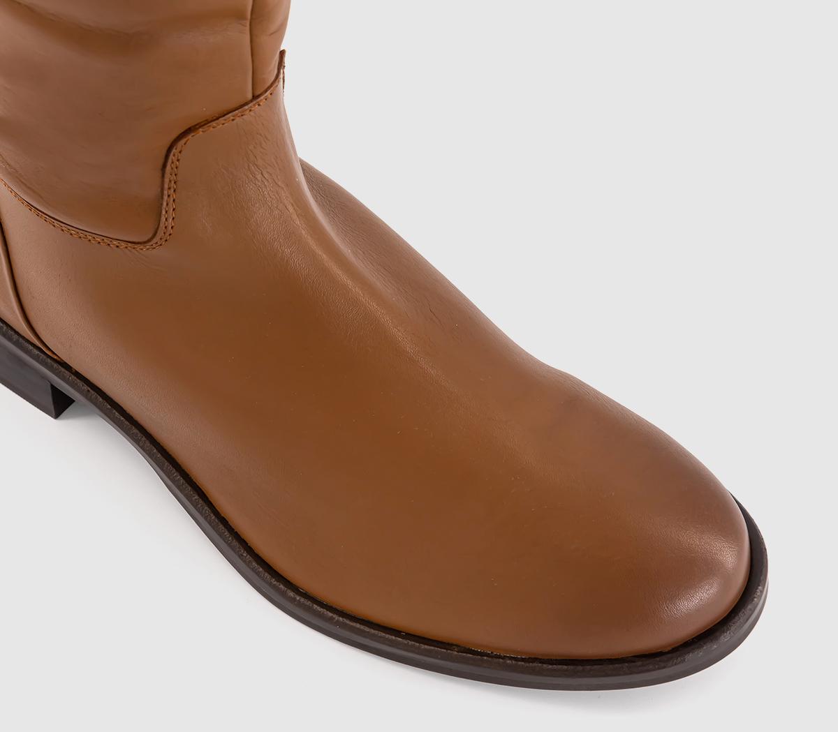 OFFICEKelsey Knee High Riding Boots OFFICEKelsey Knee High Riding BootsTan Leather