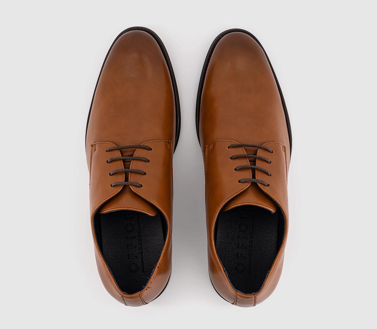 OFFICEMessenger Plain Toe Derby Shoes OFFICEMessenger Plain Toe Derby ShoesTan