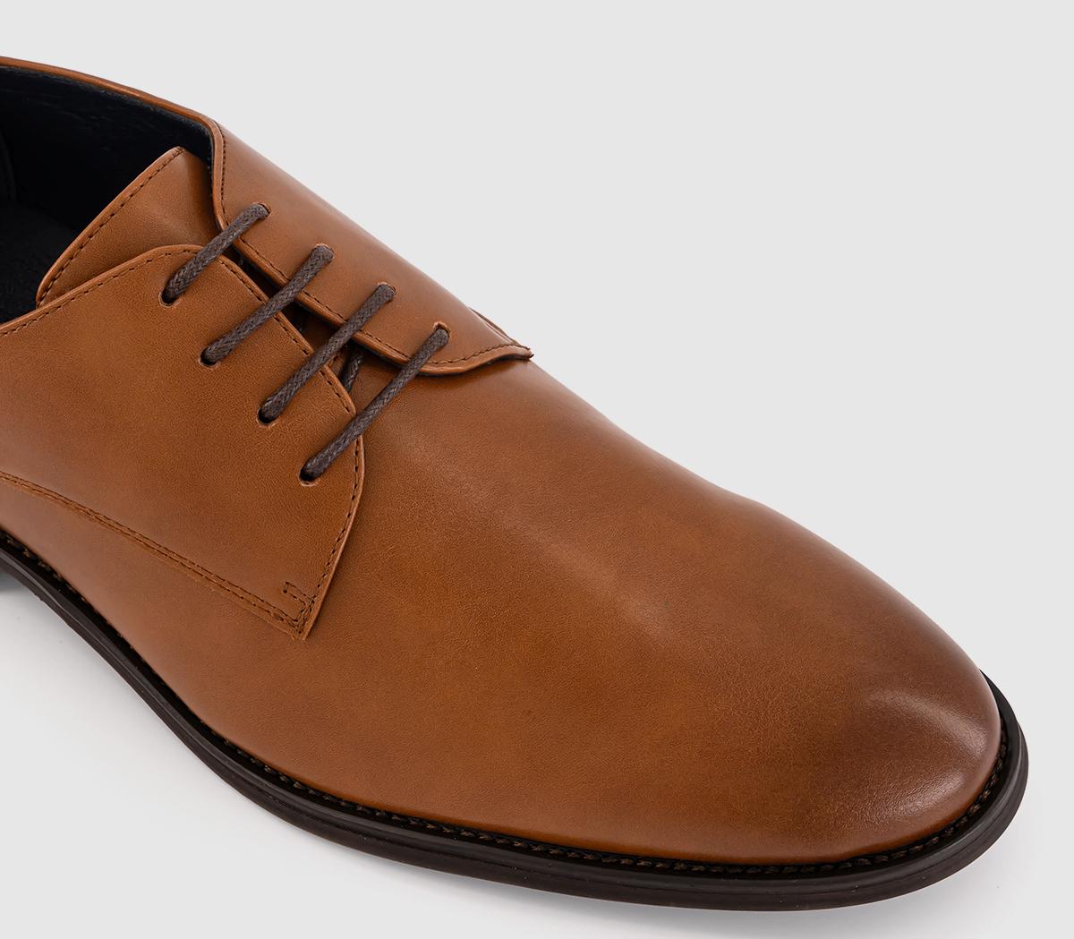 OFFICEMessenger Plain Toe Derby Shoes OFFICEMessenger Plain Toe Derby ShoesTan