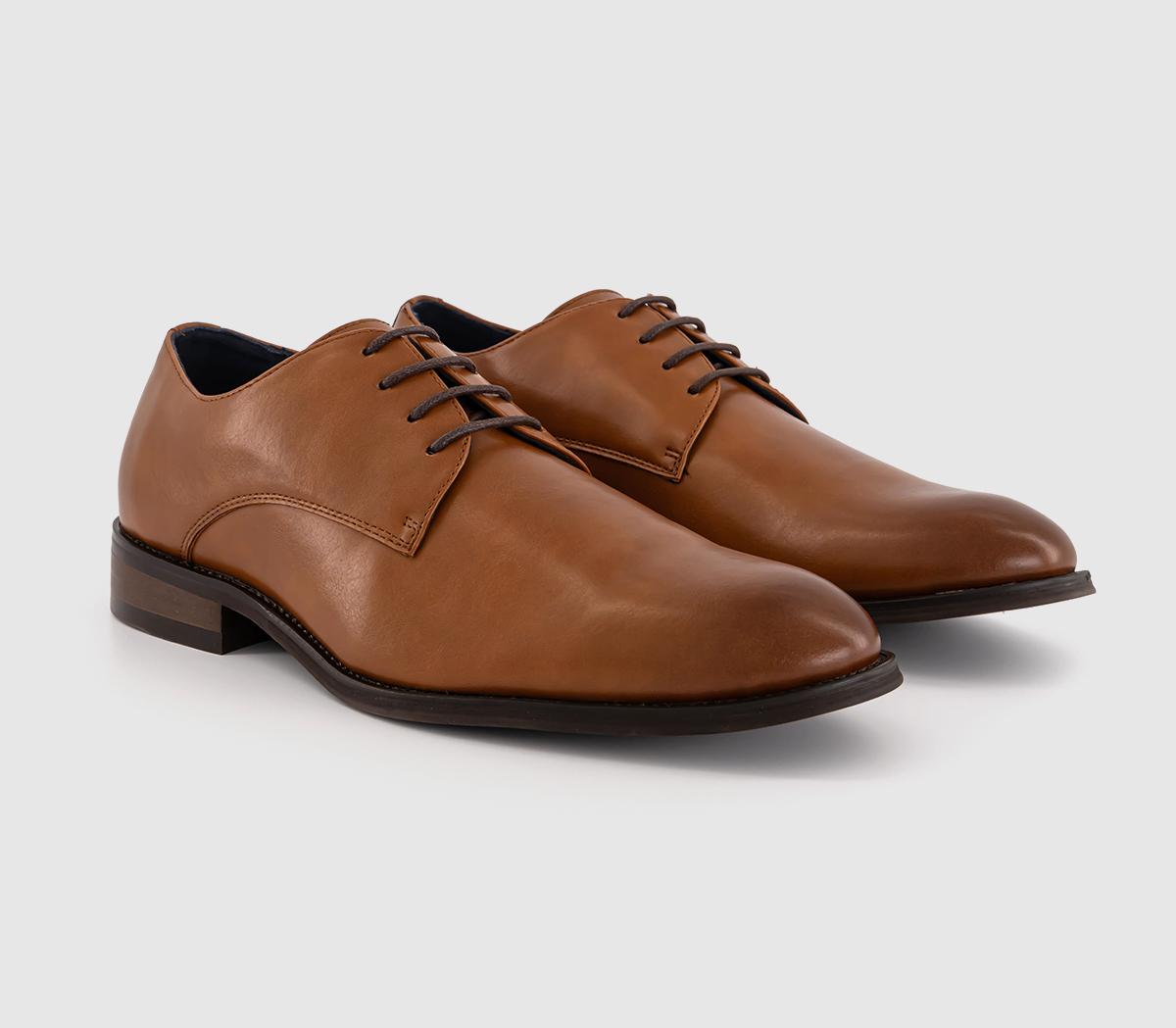 OFFICEMessenger Plain Toe Derby Shoes OFFICEMessenger Plain Toe Derby ShoesTan
