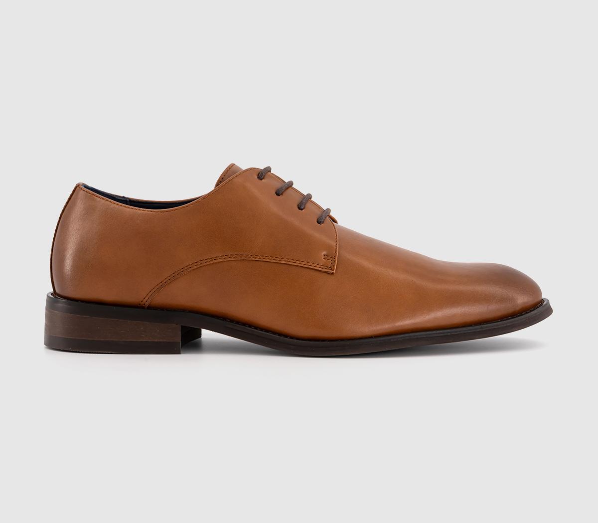OFFICEMessenger Plain Toe Derby Shoes OFFICEMessenger Plain Toe Derby ShoesTan