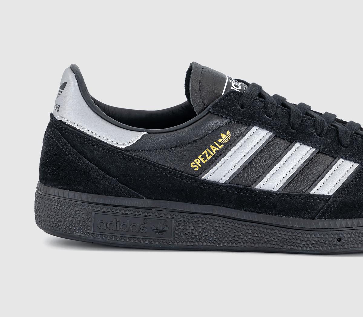 adidas Handball Spezial WM Trainers Core Black Silver Metallic Carbon ...