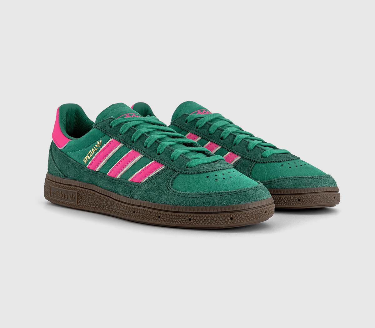 adidasHandball Spezial WM Trainers adidasHandball Spezial WM TrainersCourt Green Lucid Pink Off White