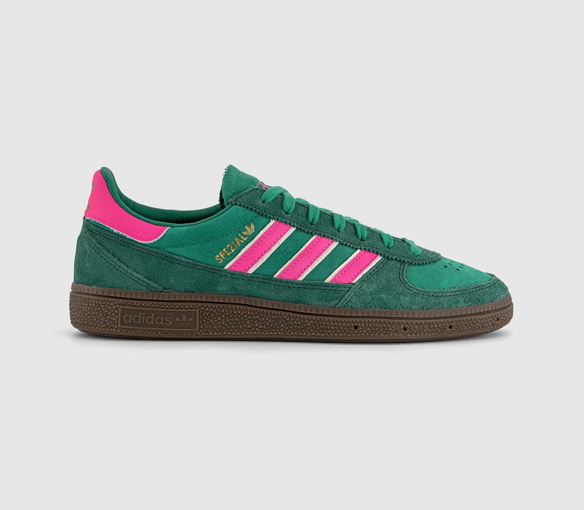 adidasHandball Spezial WM Trainers adidasHandball Spezial WM TrainersCourt Green Lucid Pink Off White