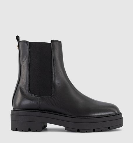 LEATHER Ace Cleat Sole Chelsea Boots