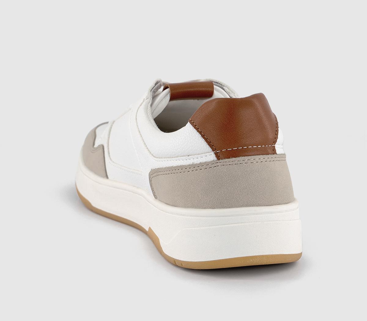 OFFICEClyde Panel Detail Trainers OFFICEClyde Panel Detail TrainersBeige