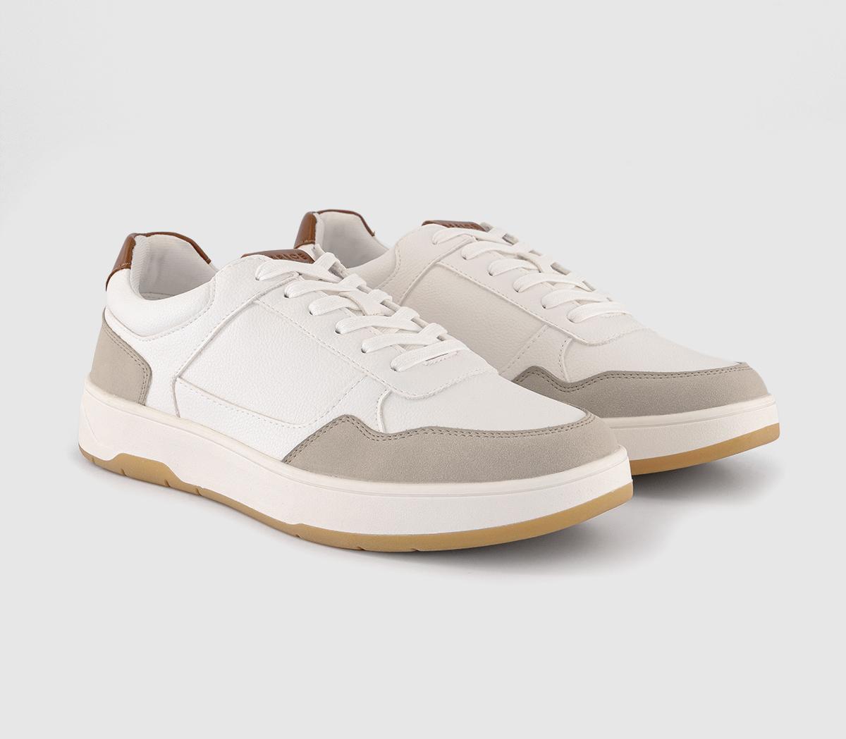 OFFICEClyde Panel Detail Trainers OFFICEClyde Panel Detail TrainersBeige