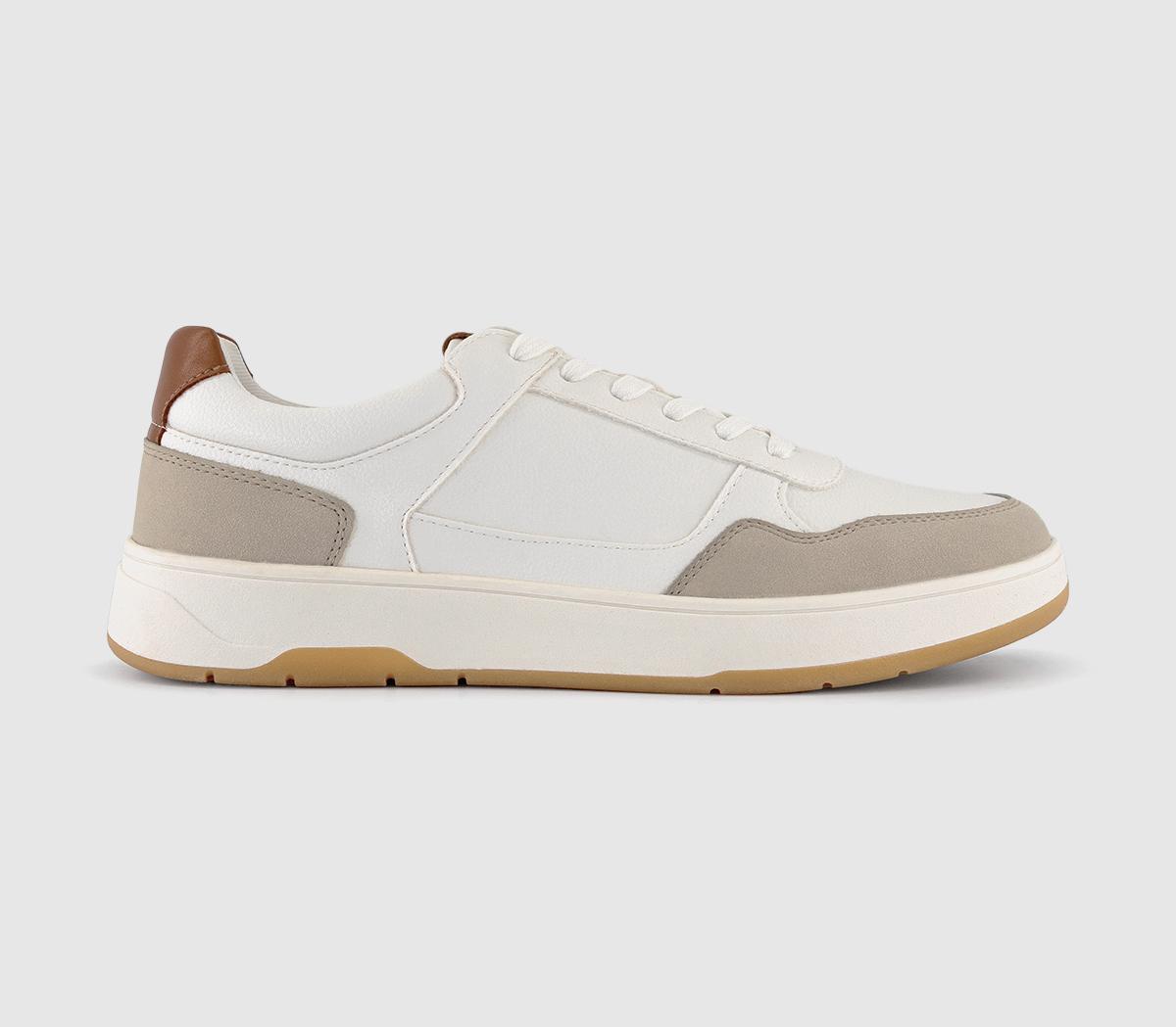 OFFICEClyde Panel Detail Trainers OFFICEClyde Panel Detail TrainersBeige