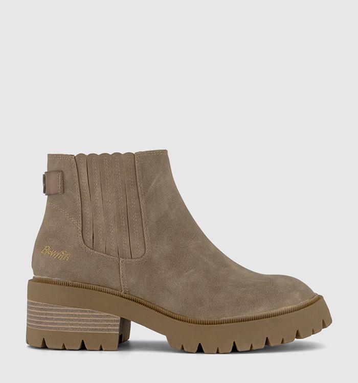 Blowfish Malibu Joy Ankle Boots Taupe