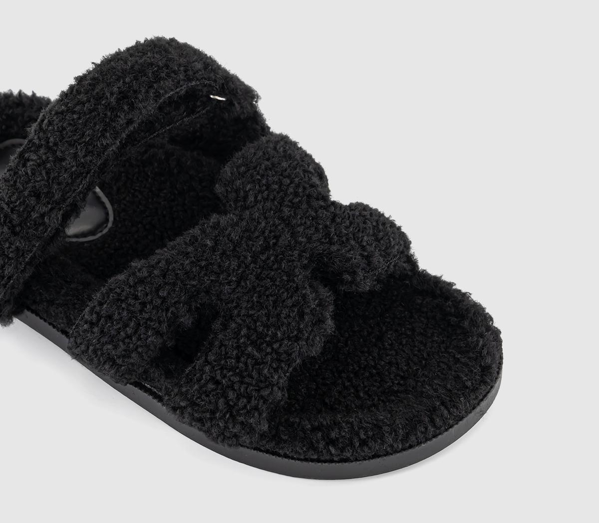 OFFICESuper Borg Cut Out Footbed Sandals OFFICESuper Borg Cut Out Footbed SandalsBlack