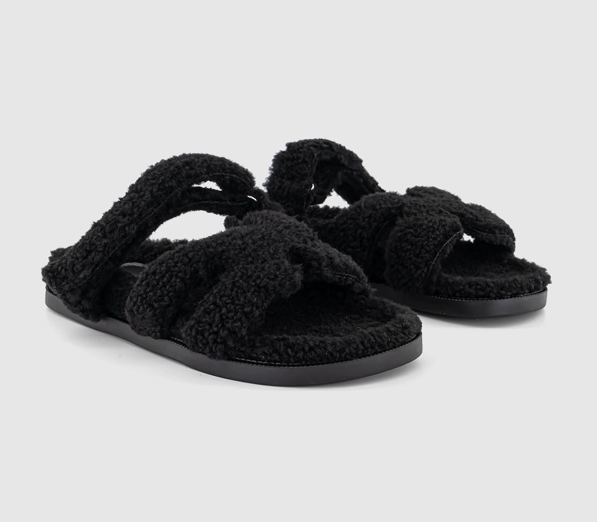 OFFICESuper Borg Cut Out Footbed Sandals OFFICESuper Borg Cut Out Footbed SandalsBlack
