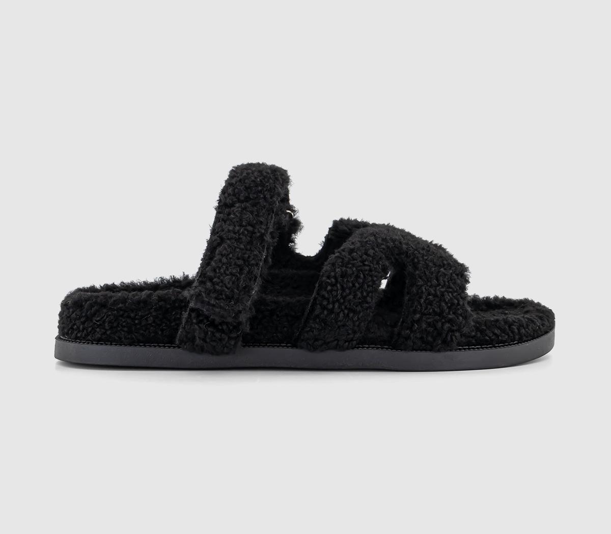 OFFICESuper Borg Cut Out Footbed Sandals OFFICESuper Borg Cut Out Footbed SandalsBlack
