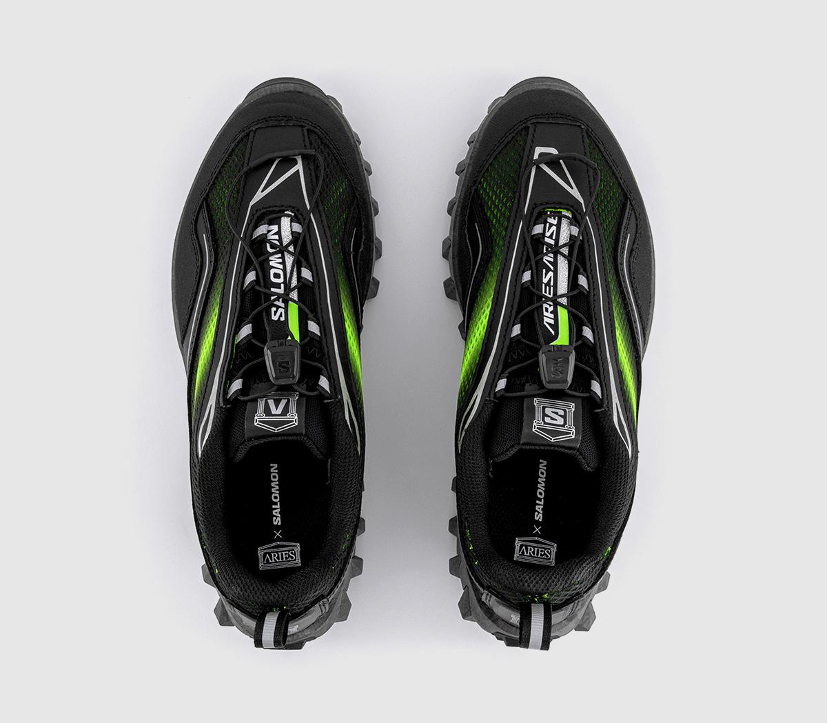 SalomonSnowclog AriesBlack Green Gecko Silver