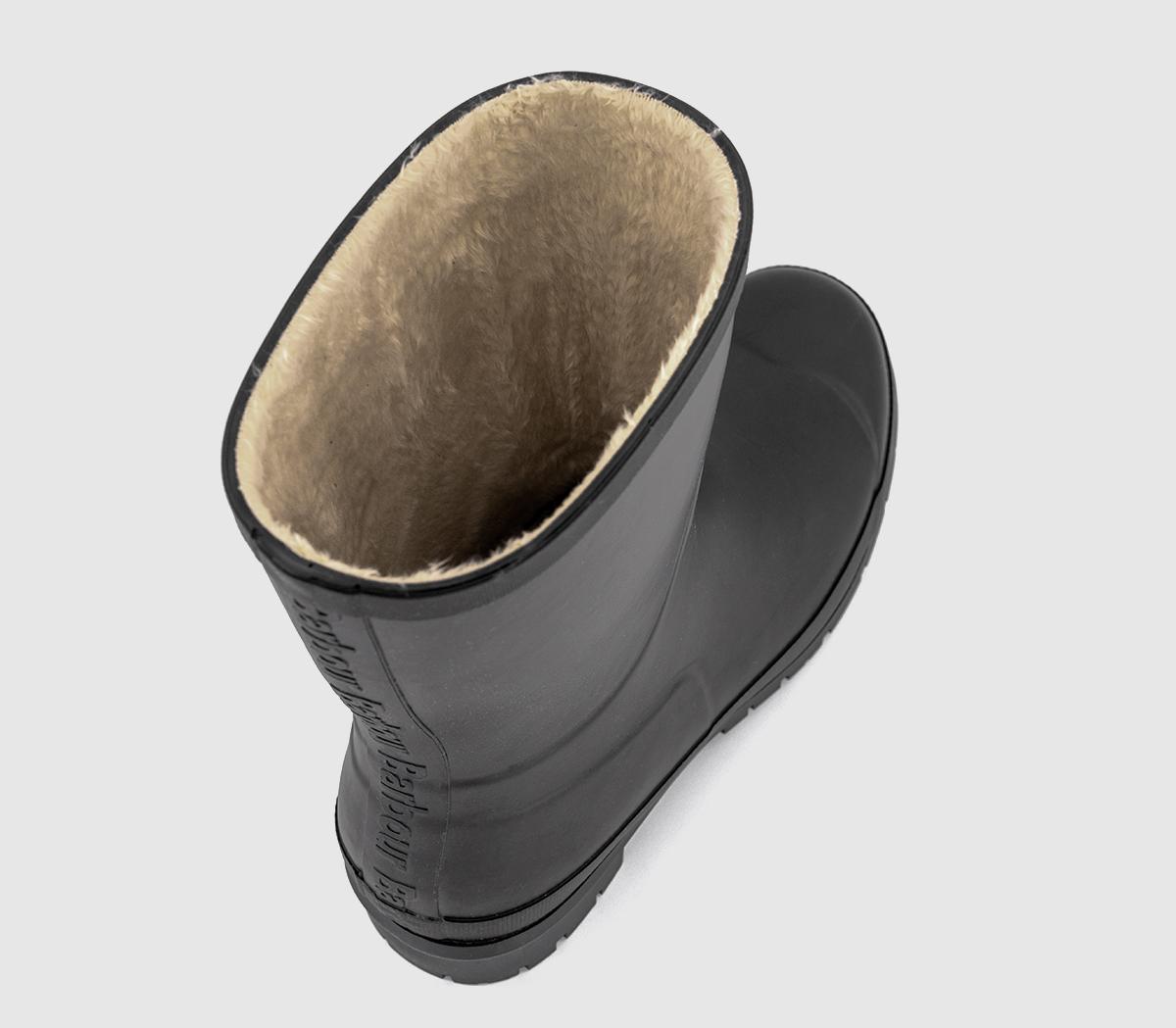 BarbourNorham Fur Lined Welly Boots BarbourNorham Fur Lined Welly BootsBlack