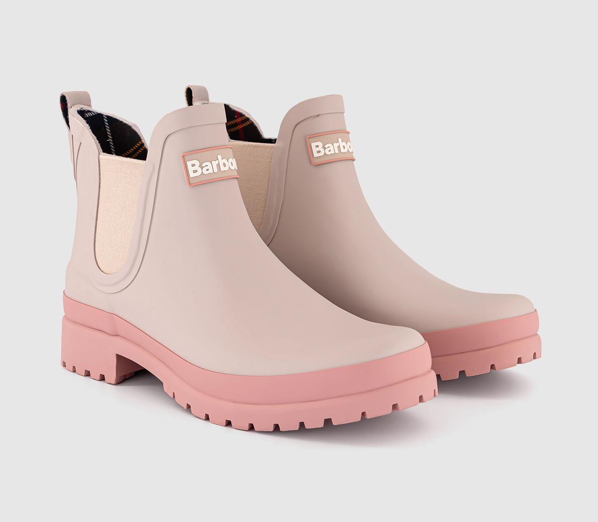 BarbourMallow Chelsea Welly Boots BarbourMallow Chelsea Welly BootsWhite Pepper Pink Rust