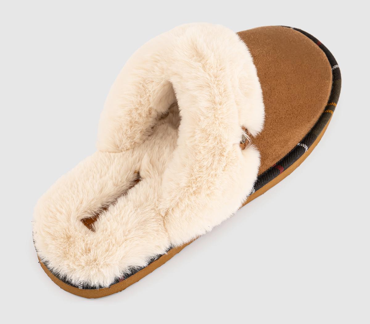 BarbourClaudia Mule Slippers BarbourClaudia Mule SlippersCamel