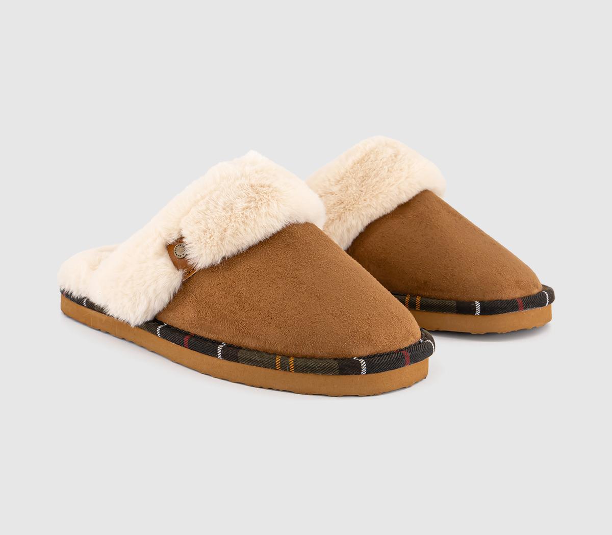 BarbourClaudia Mule Slippers BarbourClaudia Mule SlippersCamel