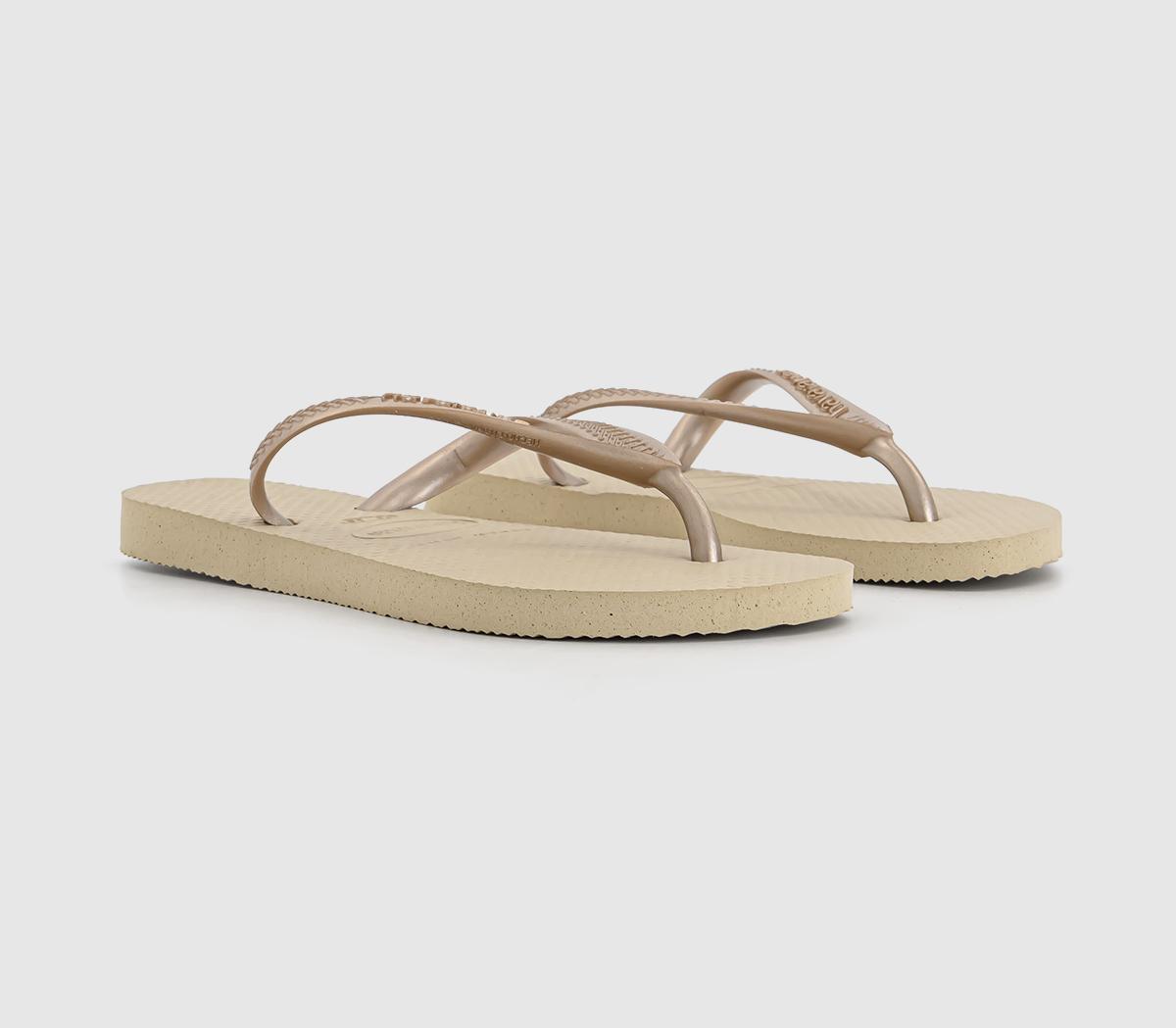 HavaianasHavaianas Kids Slim Flip Flops HavaianasHavaianas Kids Slim Flip FlopsSand Grey Light Golden