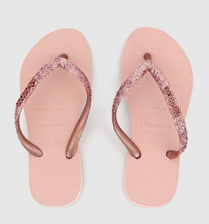 Havaianas Havaianas Kids Slim Glitter II Flip Flops Pink