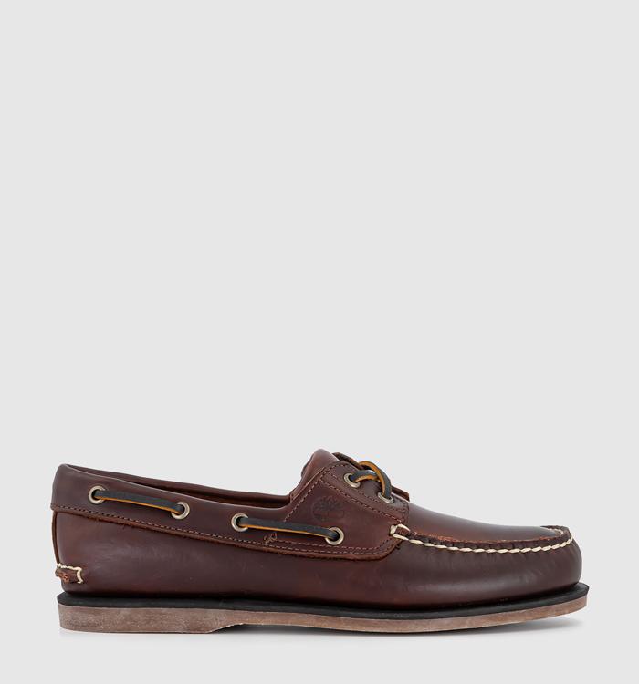 Timberland Timberland Classic Boat Shoes Md Brown Full Grain