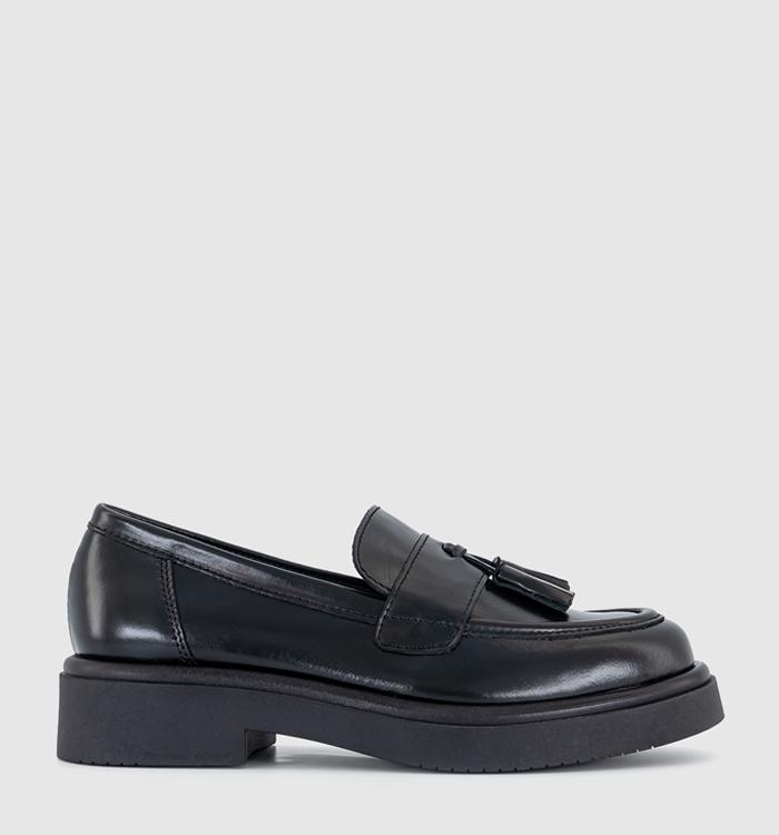 OFFICE Frankie Chunky Loafers Black Leather