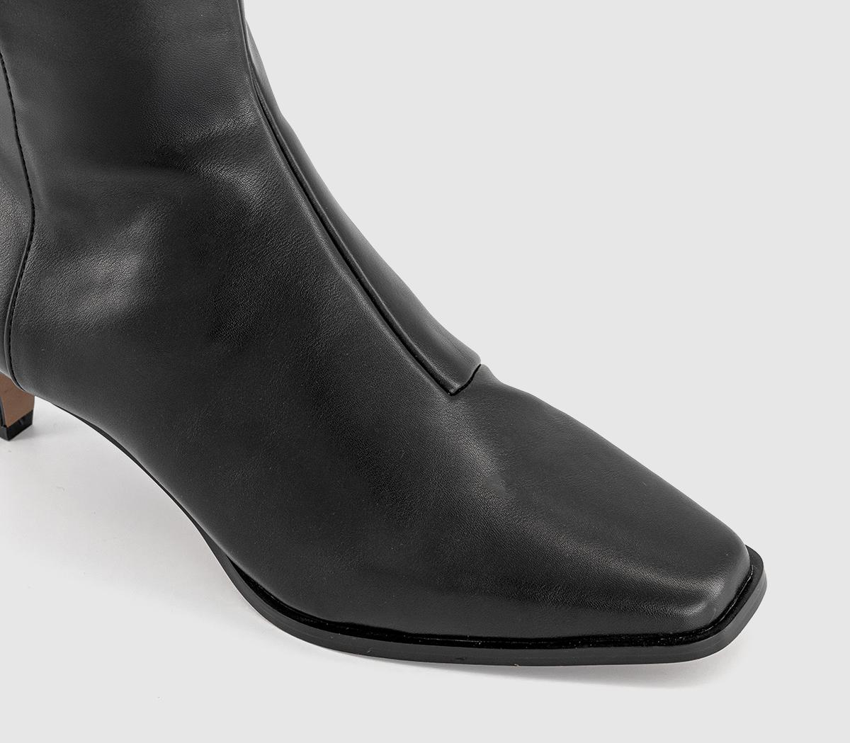 OFFICEKarissa Curve Heel Knee High Boots OFFICEKarissa Curve Heel Knee High BootsBlack