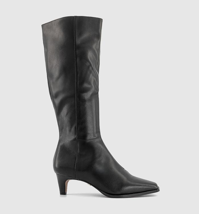 OFFICE Karissa Curve Heel Knee High Boots Black