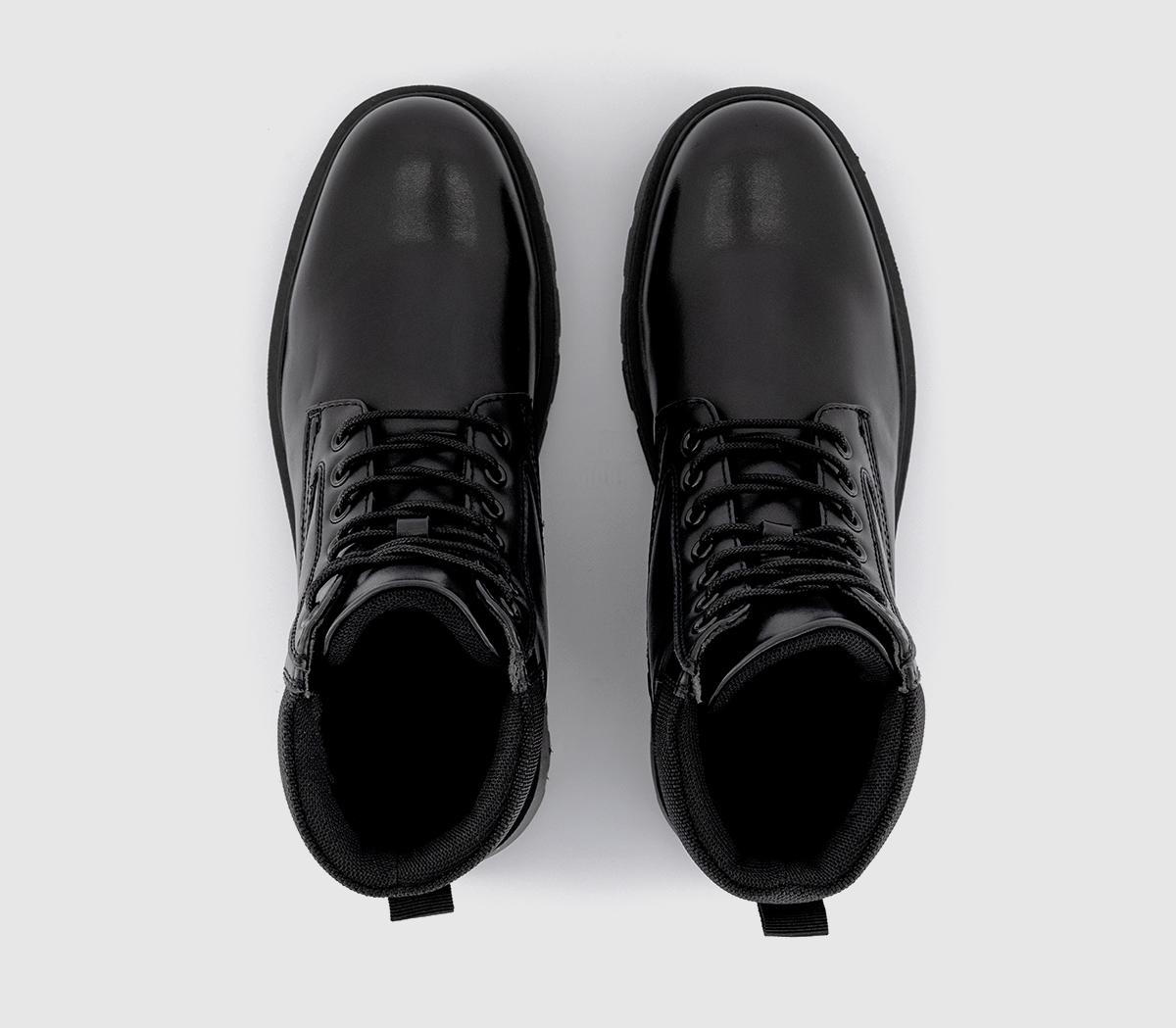 OFFICEBeginning Chunky Lace Up Boots OFFICEBeginning Chunky Lace Up BootsBlack