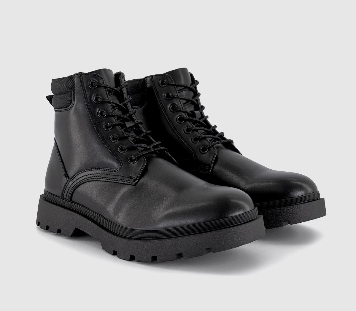 OFFICEBeginning Chunky Lace Up Boots OFFICEBeginning Chunky Lace Up BootsBlack