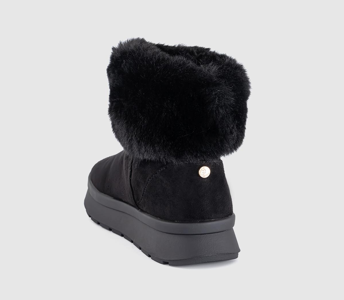 EARTHADDICTAvid Faux Fur Cuff Boots EARTHADDICTAvid Faux Fur Cuff BootsBlack