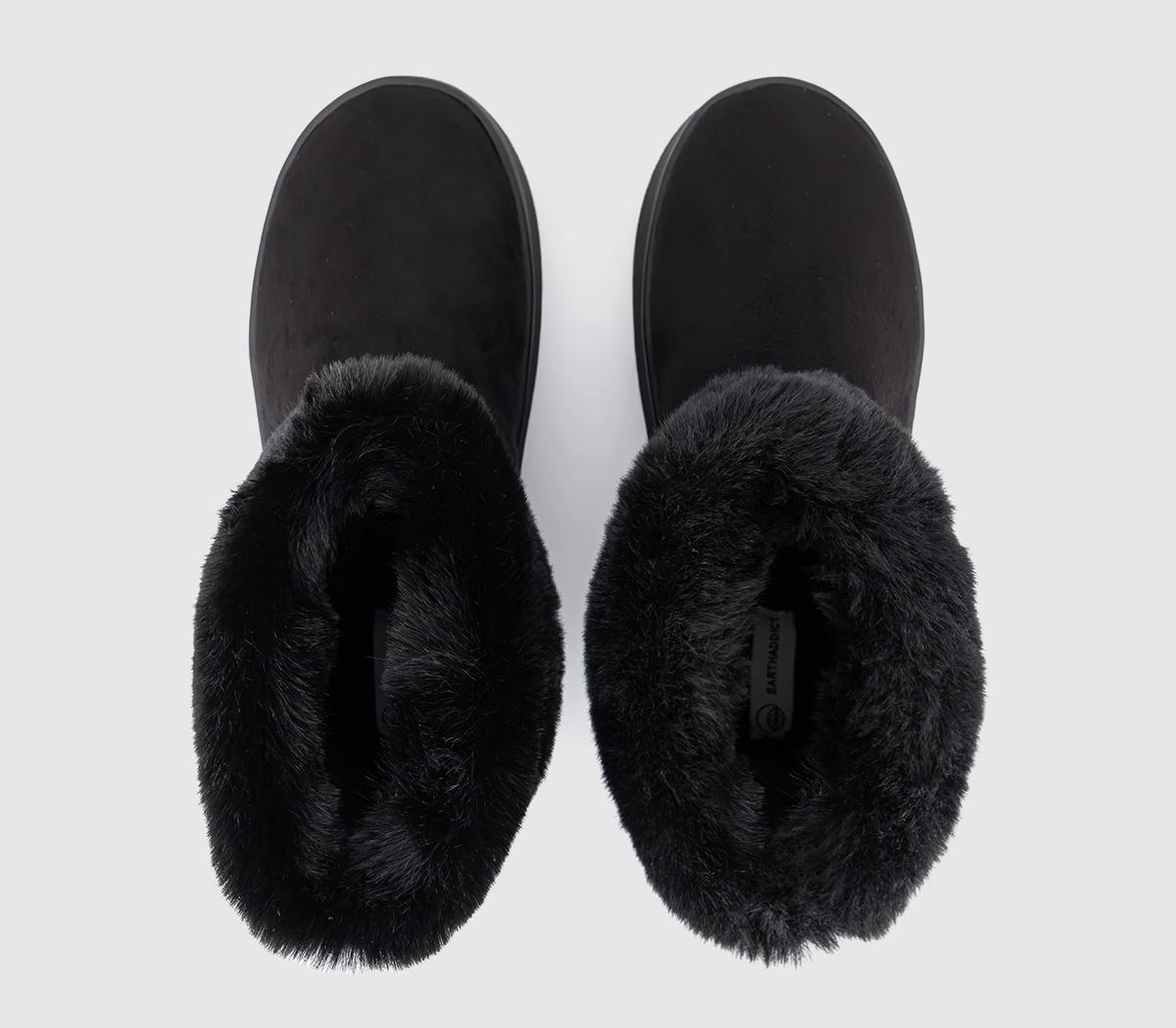 EARTHADDICTAvid Faux Fur Cuff Boots EARTHADDICTAvid Faux Fur Cuff BootsBlack