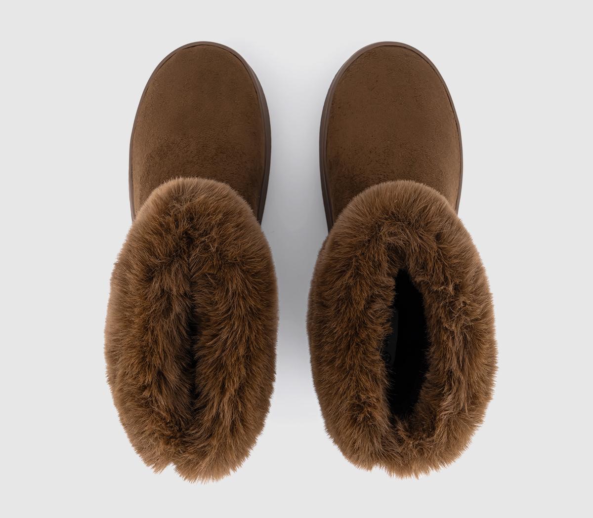 EARTHADDICTAvid Faux Fur Cuff Boot EARTHADDICTAvid Faux Fur Cuff BootChocolate Brown