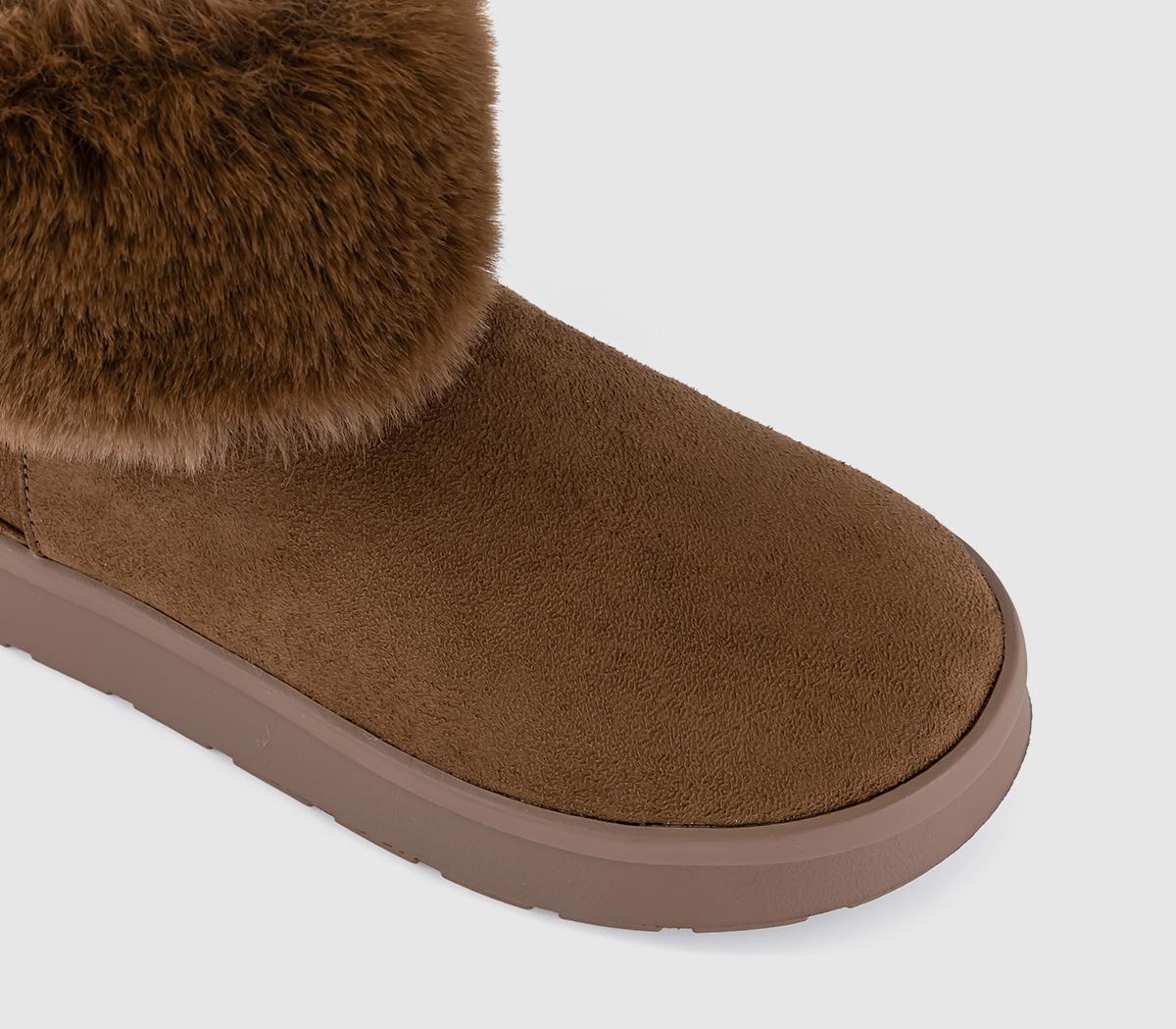 EARTHADDICTAvid Faux Fur Cuff Boot EARTHADDICTAvid Faux Fur Cuff BootChocolate Brown