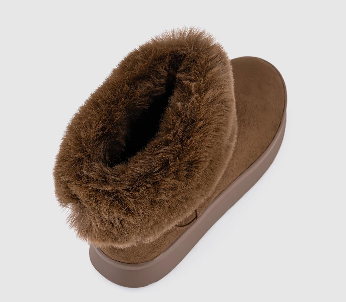EARTHADDICTAvid Faux Fur Cuff Boot EARTHADDICTAvid Faux Fur Cuff BootChocolate Brown