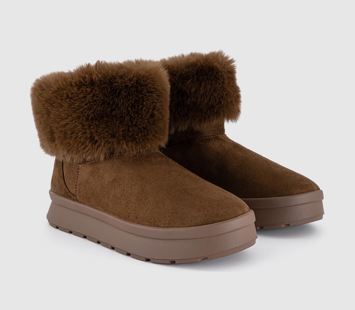 EARTHADDICTAvid Faux Fur Cuff Boot EARTHADDICTAvid Faux Fur Cuff BootChocolate Brown