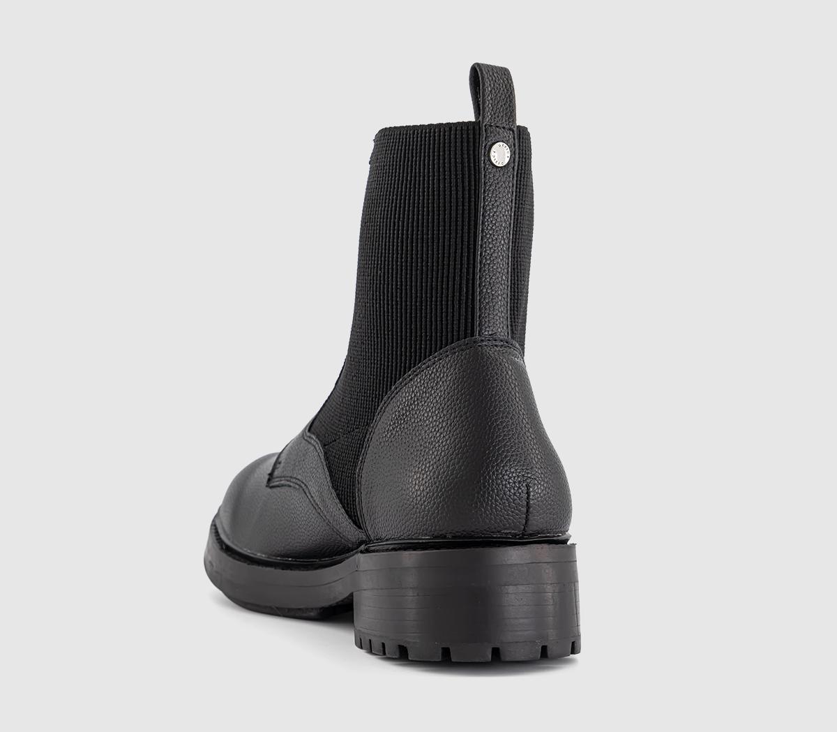 OFFICEAzure Front Zip Ankle Boots OFFICEAzure Front Zip Ankle BootsBlack Pu