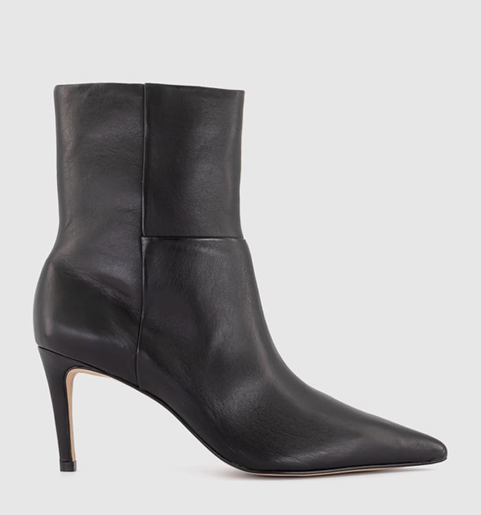 OFFICE Adriana Point Toe Ankle Boot Black Leather