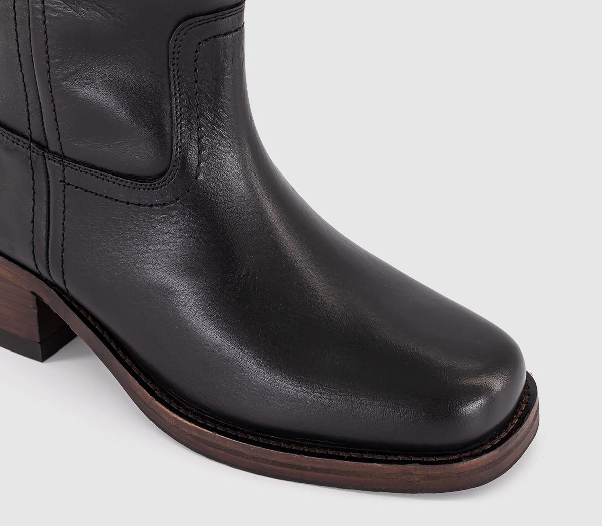 BRONXKyley Pullup Boots BRONXKyley Pullup BootsVintage Black Leather