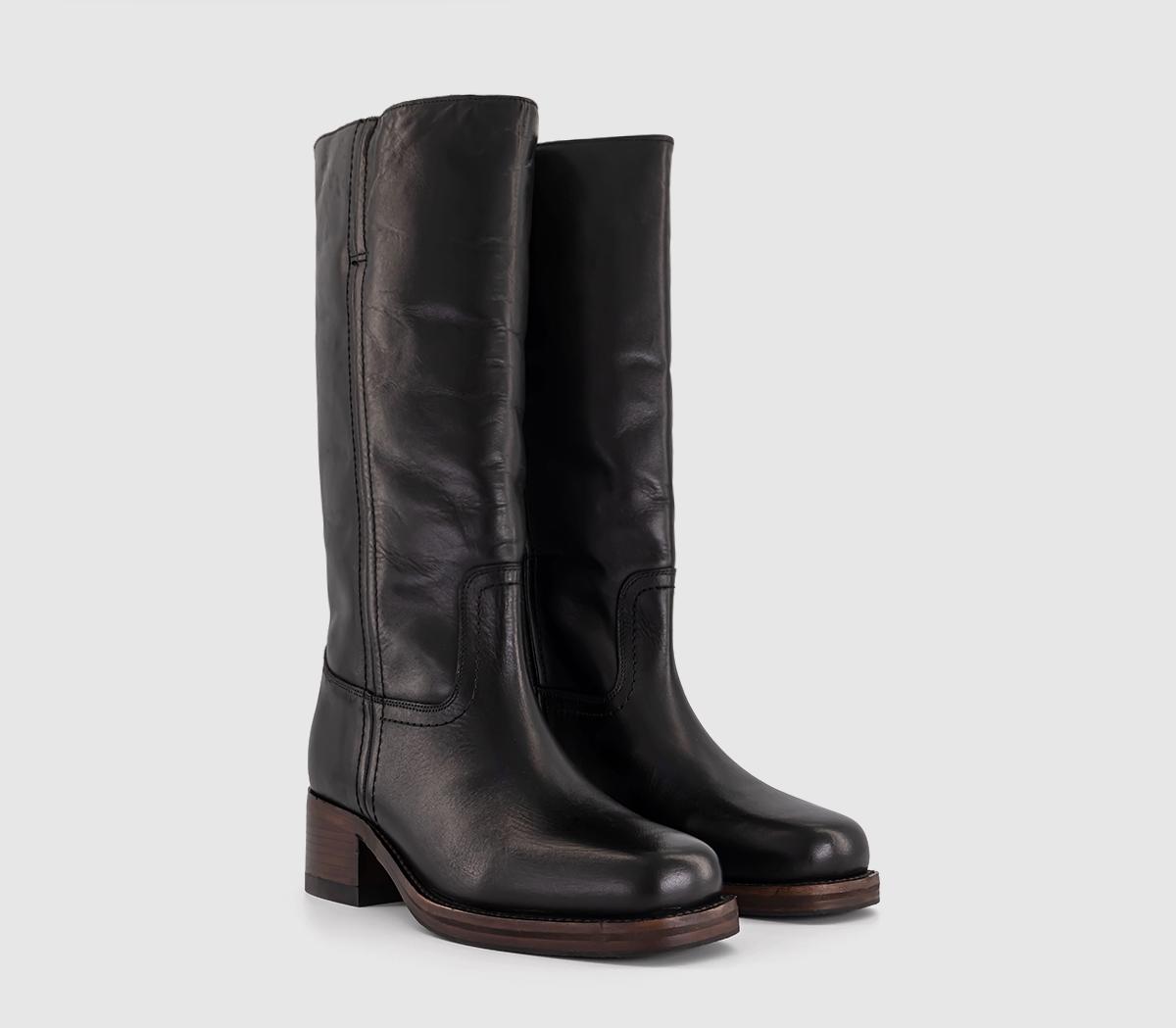 BRONXKyley Pullup Boots BRONXKyley Pullup BootsVintage Black Leather