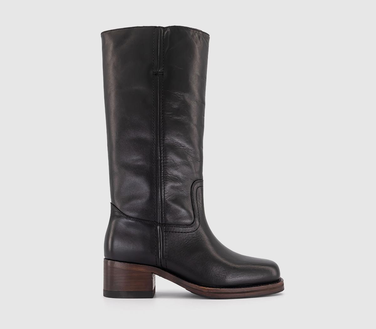 BRONXKyley Pullup Boots BRONXKyley Pullup BootsVintage Black Leather