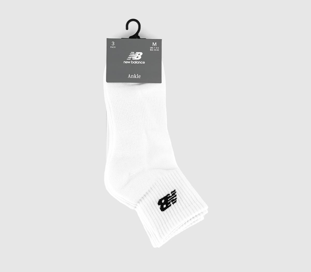 New Balance SocksEveryday Ankle Socks 3 Pack New Balance SocksEveryday Ankle Socks 3 PackWhite