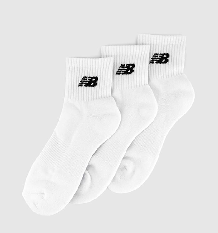 New Balance Socks Everyday Ankle Socks 3 Pack White