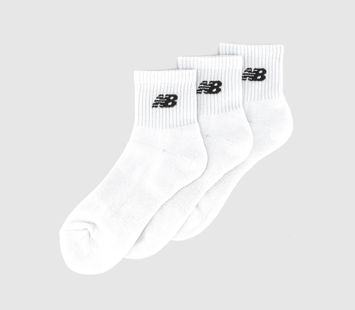 New Balance SocksEveryday Ankle Sock 3 PackWhite Black