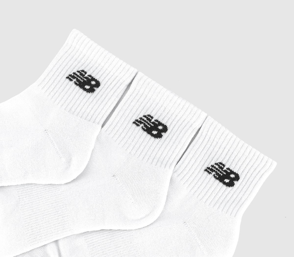 New Balance SocksEveryday Ankle Sock 3 PackWhite Black