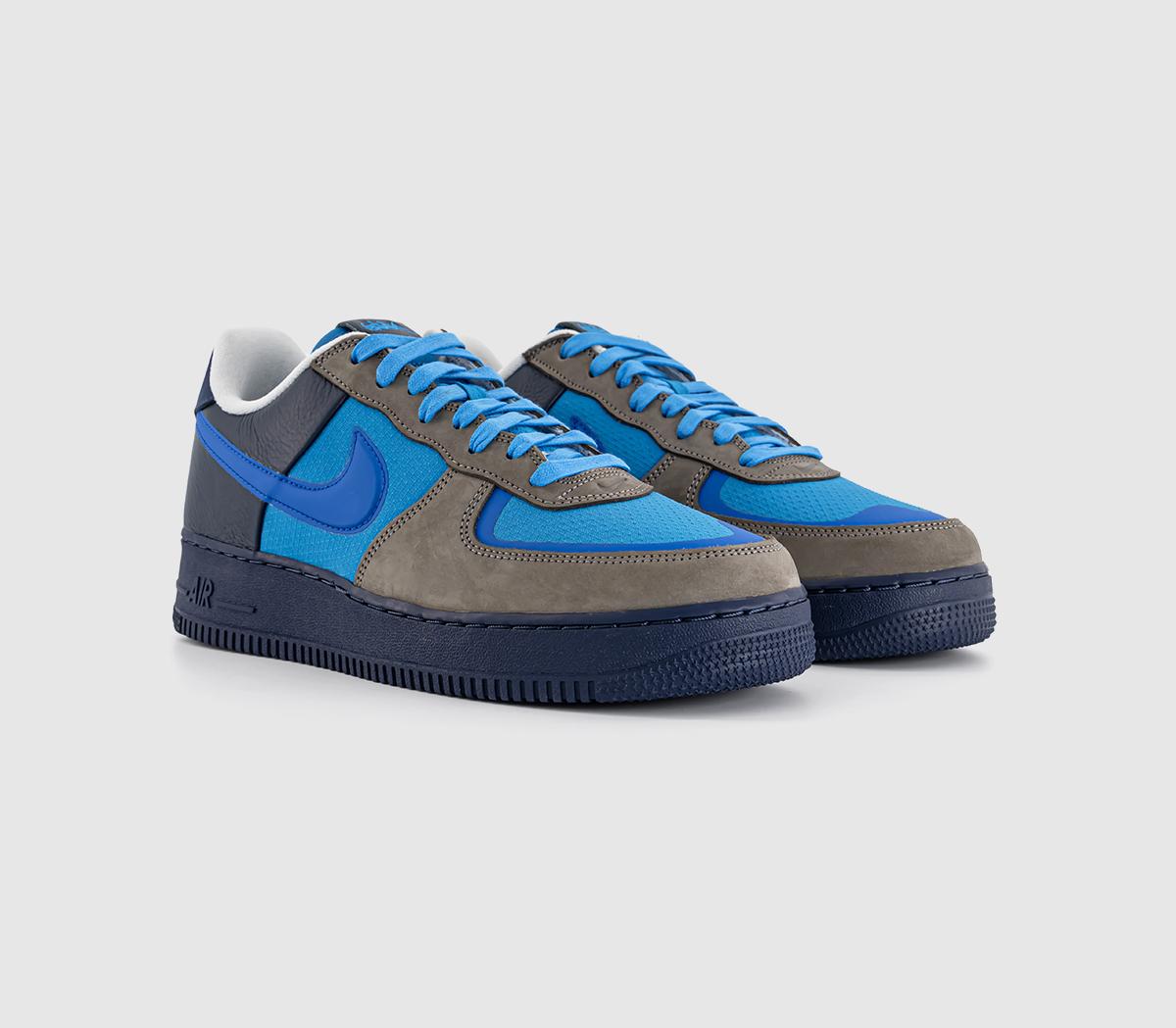 NikeStash x Nike Air Force 1 SP TrainersSoft Grey Varsity Royal Harbor Blue
