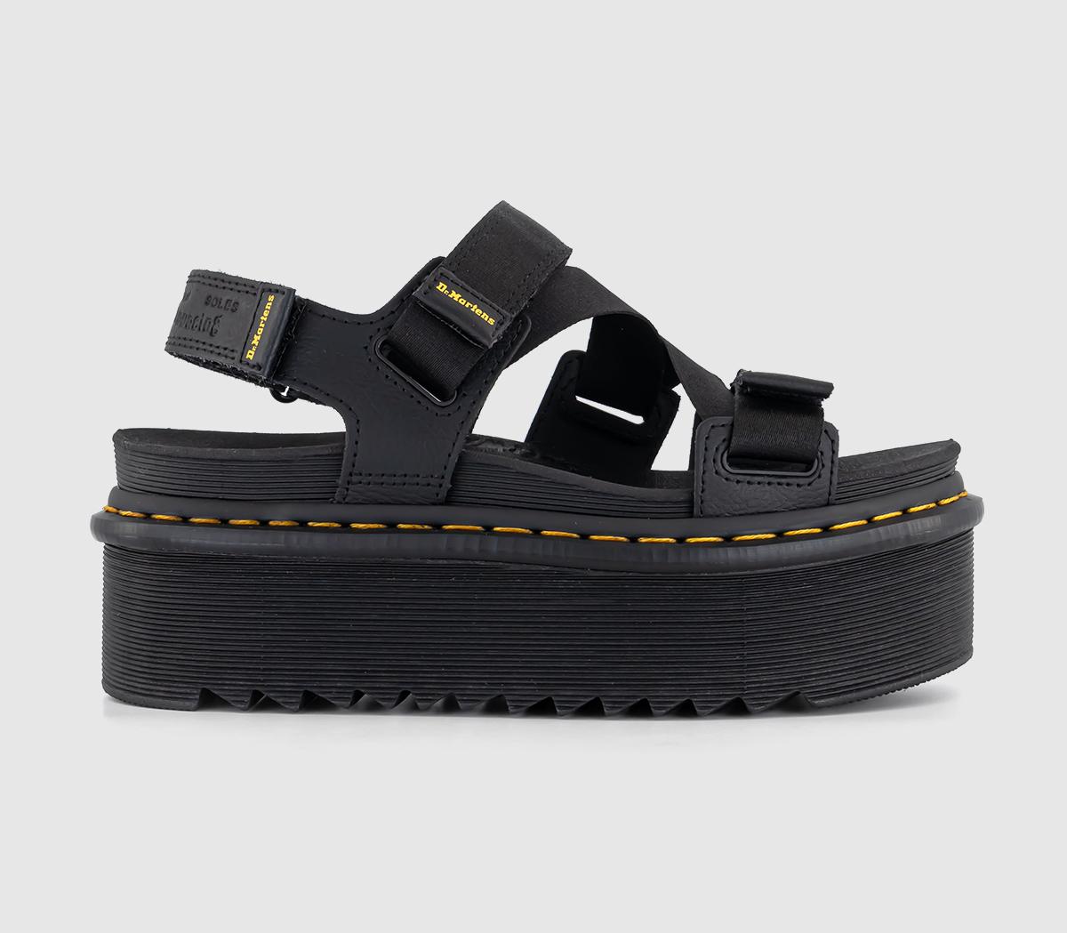 Dr. Martens Womens Kimber II Sandals Black, 5