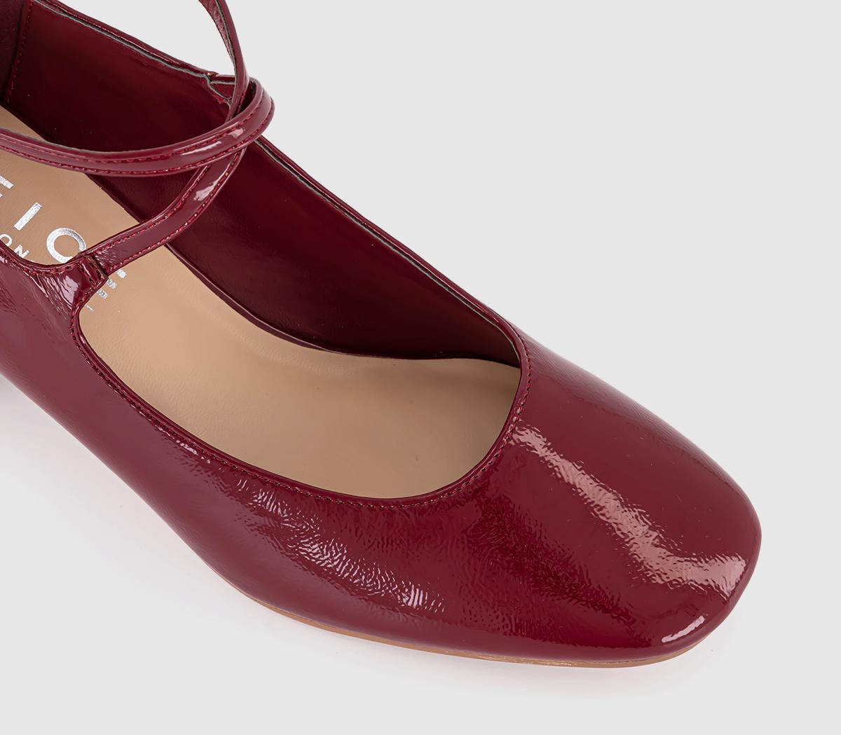 OFFICEMerry Crossover Ankle Strap Heels OFFICEMerry Crossover Ankle Strap HeelsRed Patent