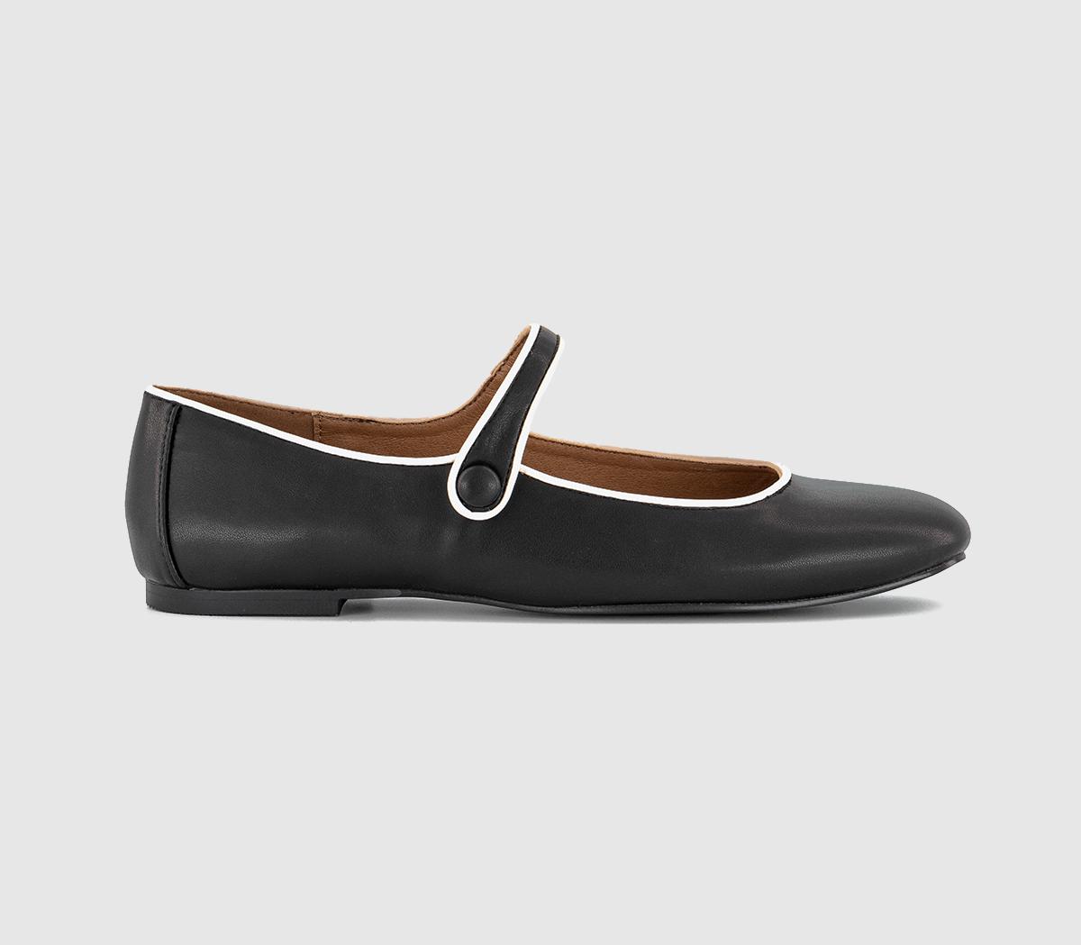 OFFICEFergie Contrast Mary Janes OFFICEFergie Contrast Mary JanesBlack