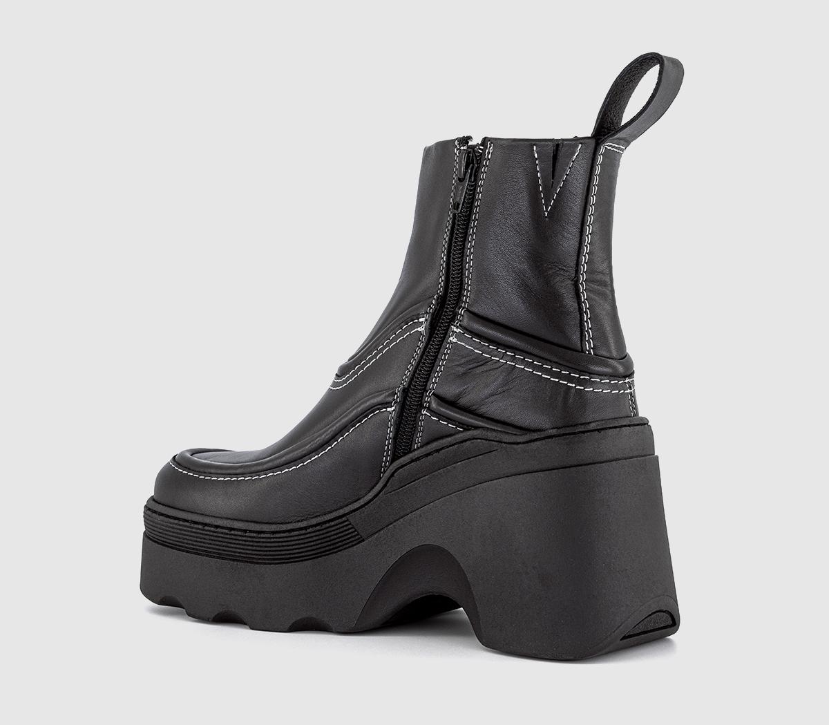 MiistaAnnelise Black Ankle BootsBlack